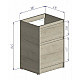 Заказать Тумба под раковину BelBagno Kraft 120 KRAFT-LVD-580/1200-2C-PIA-BO Bianco Opaco в магазине сантехники Santeh-Crystal.ru