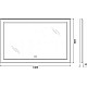 Купить Зеркало BelBagno Kraft 108.5 SPC-KRAFT-1085-685-TCH-WARM с подсветкой с подогревом Сатин с сенсорным выключателем в магазине сантехники Santeh-Crystal.ru