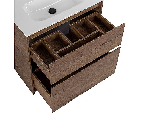 Тумба под раковину BelBagno Kraft 80 KRAFT-800-2C-PIA-RT Rovere Tabacco