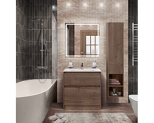 Тумба под раковину BelBagno Kraft 80 KRAFT-800-2C-PIA-RT Rovere Tabacco