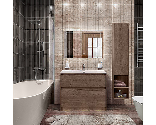 Тумба под раковину BelBagno Kraft 100 KRAFT-1000-2C-PIA-RT Rovere Tabacco