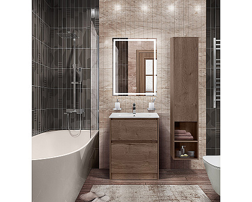 Тумба под раковину BelBagno Kraft 60 KRAFT-600-2C-PIA-RT Rovere Tabacco