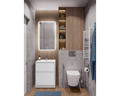 Тумба под раковину BelBagno Kraft 60 KRAFT-600-2C-PIA-BO Bianco Opaco