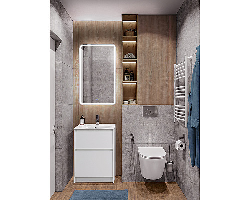 Тумба под раковину BelBagno Kraft 60 KRAFT-600-2C-PIA-BO Bianco Opaco