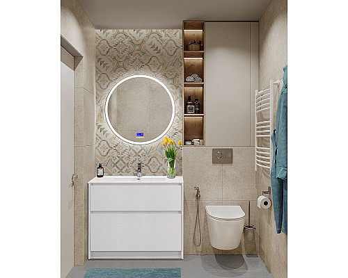 Тумба под раковину BelBagno Kraft 100 KRAFT-1000-2C-PIA-BO Bianco Opaco