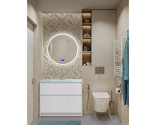 Тумба под раковину BelBagno Kraft 100 KRAFT-1000-2C-PIA-BO Bianco Opaco