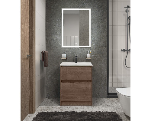 Тумба под раковину BelBagno Kraft 39 60 KRAFT39-600/390-2C-PIA-RT Rovere Tabacco