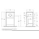 Тумба под раковину BelBagno Kraft 39 50 KRAFT39-500/390-2C-PIA-RT Rovere Tabacco