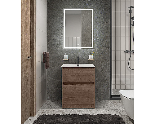 Тумба под раковину BelBagno Kraft 39 50 KRAFT39-500/390-2C-PIA-RT Rovere Tabacco