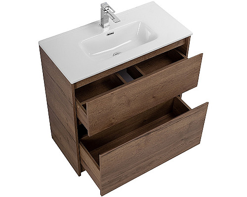 Тумба под раковину BelBagno Kraft 39 80 KRAFT39-800/390-2C-PIA-RT Rovere Tabacco