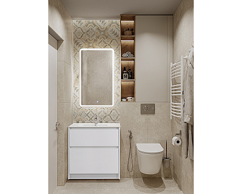 Тумба под раковину BelBagno Kraft 39 80 KRAFT39-800/390-2C-PIA-BO Bianco Opaco