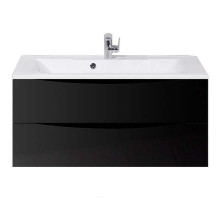 Тумба под раковину BelBagno Marino 100 MARINO-1000-2C-SO-NL-P подвесная Nero Lucido