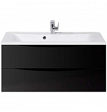 Тумба под раковину BelBagno Marino 100 MARINO-1000-2C-SO-NL-P подвесная Nero Lucido