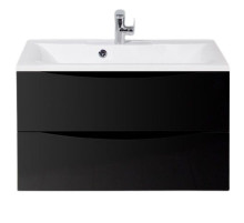 Тумба под раковину BelBagno Marino 80 MARINO-800-2C-SO-NL-P подвесная Nero Lucido