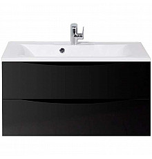 Тумба под раковину BelBagno Marino 90 MARINO-900-2C-SO-NL-P подвесная Nero Lucido