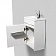 Приобрести Тумба под раковину BelBagno Pietra Mini 40 PIETRA MINI-400-1A-SO-BL-L подвесная Bianco Lucido в магазине сантехники Santeh-Crystal.ru