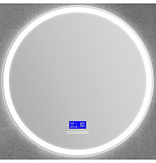 Зеркало BelBagno SPC-RNG-700-LED-TCH-RAD с подсветкой с сенсорным выключателем с bluetooth с термометром с радио