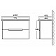 Приобрести Тумба под раковину BelBagno Soft 100 SOFT-1000-2C-SO-BF подвесная Bianco frassinato в магазине сантехники Santeh-Crystal.ru