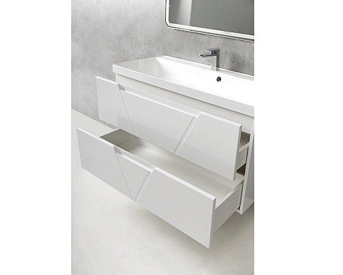 Купить Тумба под раковину BelBagno Vittoria 100 Белая/Bianco Lucido в магазине сантехники Santeh-Crystal.ru