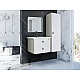 Купить Тумба под раковину Bellezza Альба 60 4631709110019 подвесная Белая в магазине сантехники Santeh-Crystal.ru