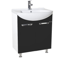 Тумба под раковину Bellezza Альфа 55 4638808000043 Белая Черная