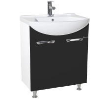 Тумба под раковину Bellezza Альфа 65 4638810000048 Белая Черная
