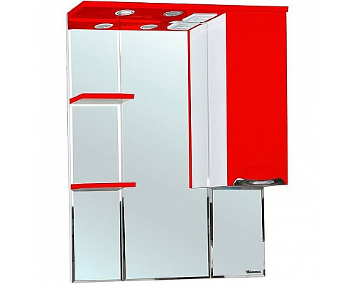 Santeh-Crystal.ru: Зеркало со шкафом Bellezza Альфа 75 R 4618812001038 с подсветкой Белое Красное Заказать Зеркало со шкафом Bellezza Альфа 75 R 4618812001038 с подсветкой Белое Красное в магазине сантехники Santeh-Crystal.ru