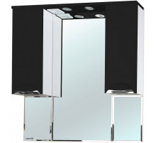 Зеркало со шкафом Bellezza Альфа 90 4618815000045 с подсветкой Белое Черное