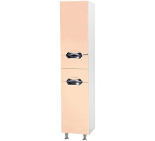 Шкаф пенал Bellezza Альфа 35 4628804120074 с бельевой корзиной Бежевый Белый