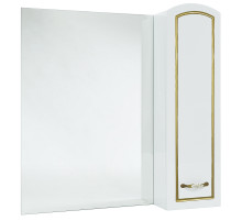 Зеркало со шкафом Bellezza Амелия 70 4610311001380 R Белое патина Золото