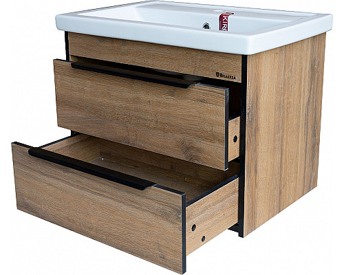 Приобрести Тумба под раковину Bellezza Бруно 70 4632211270499 подвесная Табакко в магазине сантехники Santeh-Crystal.ru