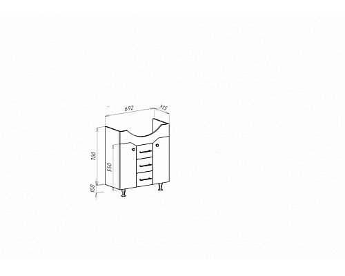 Santeh-Crystal.ru: Тумба под раковину Bellezza Джулия 75 4631212000012 Белая Купить Тумба под раковину Bellezza Джулия 75 4631212000012 Белая в магазине сантехники Santeh-Crystal.ru