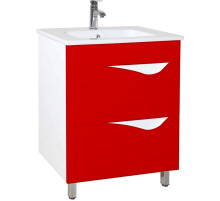 Тумба под раковину Bellezza Эйфория 60 4639109110035 Красная Белая