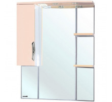 Зеркало со шкафом Bellezza Лагуна 75 L 4612112002078 с подсветкой L Бежевое Белое