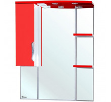 Зеркало со шкафом Bellezza Лагуна 85 L 4612114002038 с подсветкой L Красное Белое