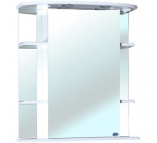 Зеркальный шкаф Bellezza Магнолия 65 L 4612710002012 с подсветкой Белый