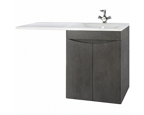 Приобрести Тумба под раковину Bellezza Олиссия 120 4639419240422 Серая в магазине сантехники Santeh-Crystal.ru