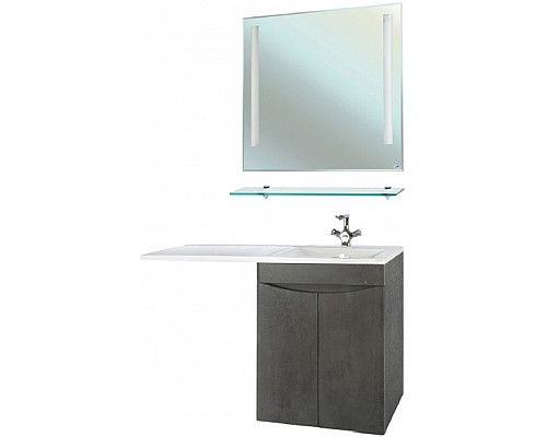 Приобрести Тумба под раковину Bellezza Олиссия 120 4639419240422 Серая в магазине сантехники Santeh-Crystal.ru