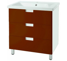 Тумба под раковину Bellezza Пегас 80 4630413140039 Красная