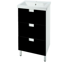Тумба под раковину Bellezza Пегас 50 4630406140046 Черная Белая