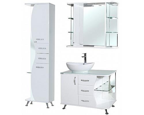 Santeh-Crystal.ru: Тумба под раковину Bellezza Рио 90 L 4633615142016 Белая Купить Тумба под раковину Bellezza Рио 90 L 4633615142016 Белая в магазине сантехники Santeh-Crystal.ru