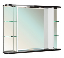 Зеркало Bellezza Рио 90 4613615060268 с подсветкой Черное Белое