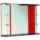 Заказать Зеркало Bellezza Рио 90 4613615060213 с подсветкой Черное Красное в магазине сантехники Santeh-Crystal.ru