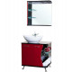 Купить Тумба под раковину Bellezza Рио 70 L 4633611242215 Черная Красная в магазине сантехники Santeh-Crystal.ru