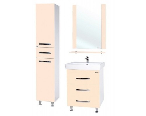 Купить Тумба под раковину Bellezza Рокко 60 4635309660073 Бежевая Белая в магазине сантехники Santeh-Crystal.ru