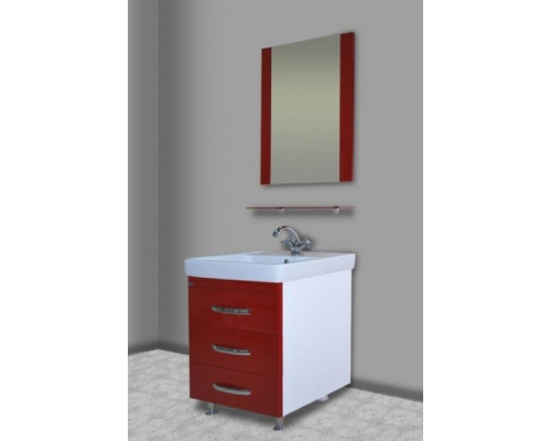 Приобрести Тумба под раковину Bellezza Рокко 80 4635313660038 Красная Белая в магазине сантехники Santeh-Crystal.ru
