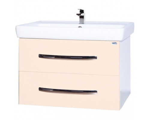 Купить Тумба под раковину Bellezza Рокко 80 4635313670075 подвесная Бежевая Белая в магазине сантехники Santeh-Crystal.ru