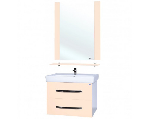 Купить Тумба под раковину Bellezza Рокко 80 4635313670075 подвесная Бежевая Белая в магазине сантехники Santeh-Crystal.ru