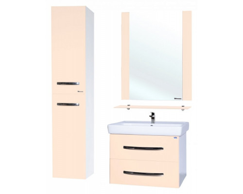 Купить Тумба под раковину Bellezza Рокко 80 4635313670075 подвесная Бежевая Белая в магазине сантехники Santeh-Crystal.ru