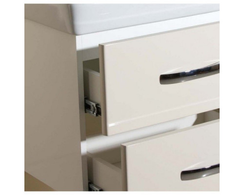 Купить Тумба под раковину Bellezza Рокко 80 4635313670075 подвесная Бежевая Белая в магазине сантехники Santeh-Crystal.ru